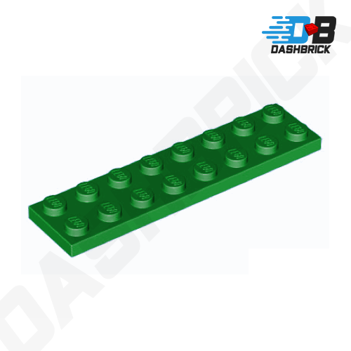 LEGO Plate 2 x 8, Green [3034]