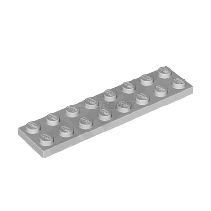 LEGO Plate 2 x 8, Light Grey [3034]