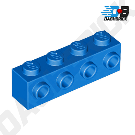 LEGO Brick, Modified 1 x 4, 4 Studs on 1 Side, Blue [30414]