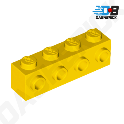 LEGO Brick, Modified 1 x 4, 4 Studs on 1 Side, Yellow [30414]