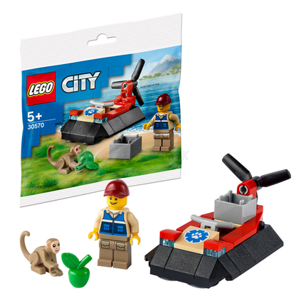LEGO City - Wildlife Rescue Hovercraft Polybag [30570] - Retired Set