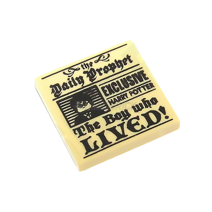 LEGO Minifigure Accessory - 'the Daily Prophet - HARRY POTTER, Newspaper [3068bpb1156]