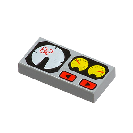 LEGO Minifigure Accessory - Control Board, Gauges, Dials, Buttons [3069bpx19]