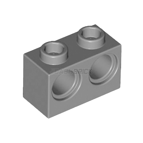 LEGO Technic, Brick 1 x 2 with Holes, Dark Grey [32000] 4210762