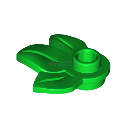 LEGO Plant Plate, Round 1 x 1 with 3 Leaves, Bright Green [32607] 6229130