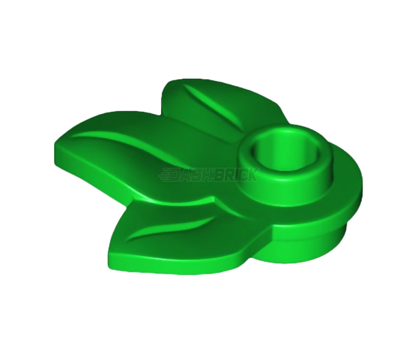 LEGO Plant Plate, Round 1 x 1 with 3 Leaves, Bright Green [32607] 6229130