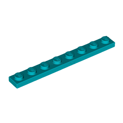 LEGO Plate 1 x 8, Dark Turquoise [3460] 6259921