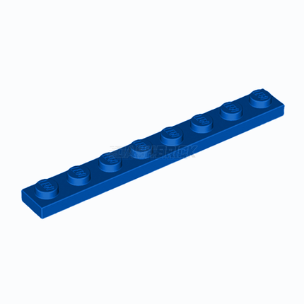 LEGO Plate 1 x 8, Blue [3460]