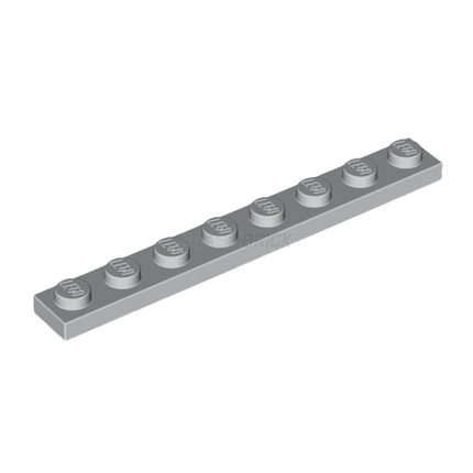 LEGO Plate 1 x 8, Light Grey [3460]