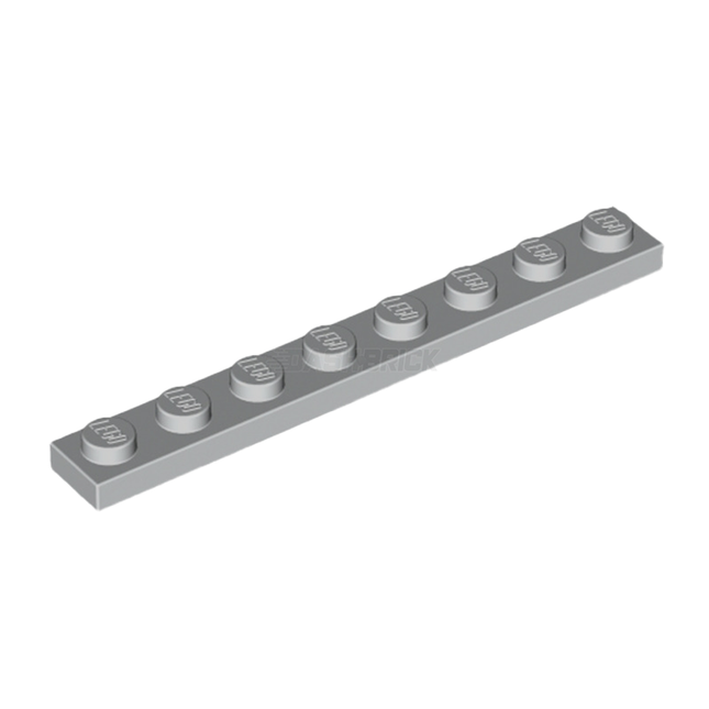 LEGO Plate 1 x 8, Light Grey [3460]