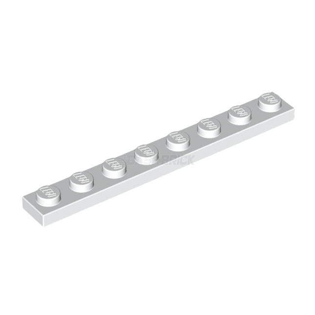 LEGO Plate 1 x 8, White [3460]