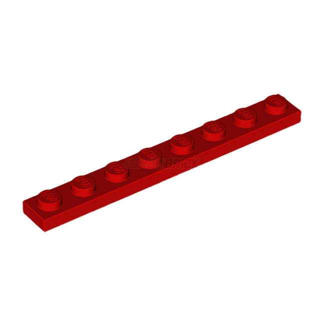 LEGO Plate 1 x 8, Red [3460]