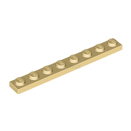 LEGO Plate 1 x 8, Tan [3460] 4114324