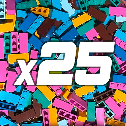 LEGO "Just Bricks - Pack of 25" - 1 x 3 Bricks [3622] Assorted Colours