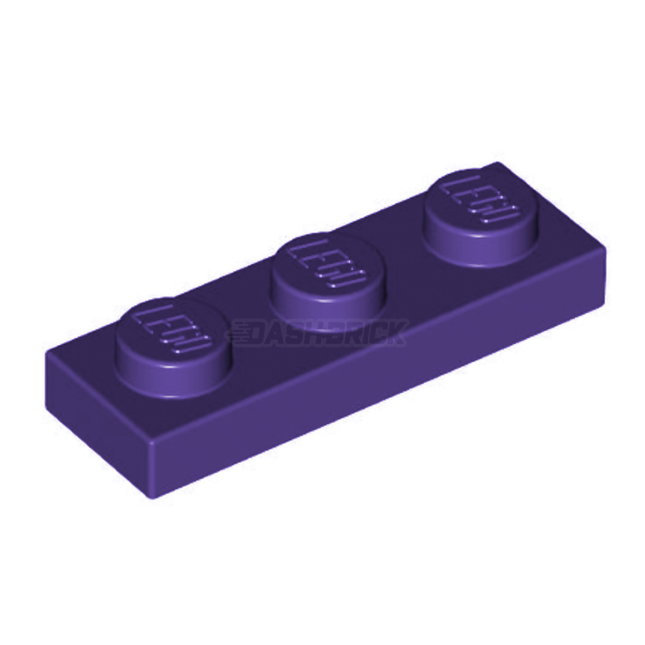 LEGO Plate, 1 x 3, Dark Purple [3623] 6035470