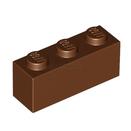 LEGO Brick 1 x 3, Reddish Brown [3622]