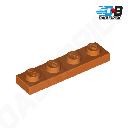 LEGO® Plate, 1 x 4, Dark Orange [3710]