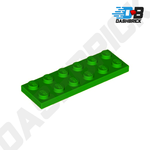 LEGO Plate 2 x 6, Green [3795]