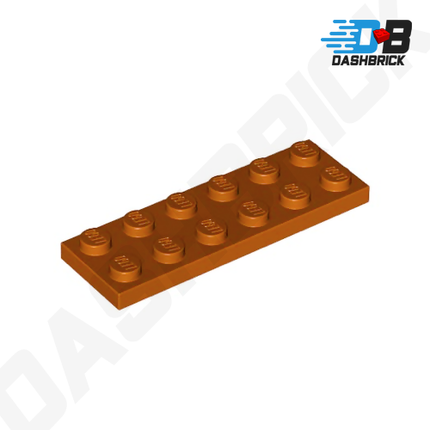 LEGO Plate 2 x 6, Dark Orange [3795]