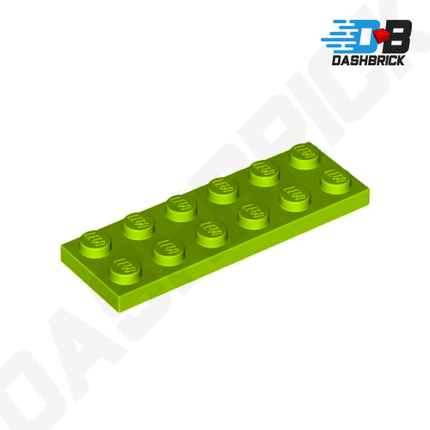 LEGO Plate 2 x 6, Lime [3795]