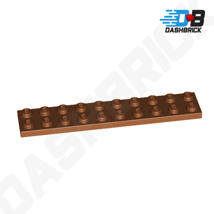 LEGO Plate 2 x 10, Reddish Brown [3832]