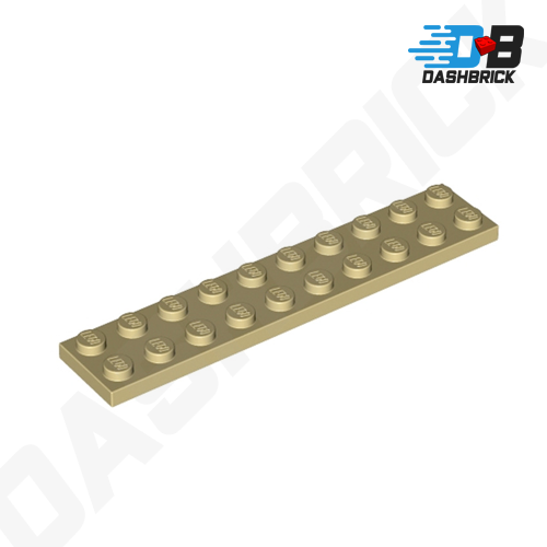 LEGO Plate 2 x 10, Tan [3832] 4249019