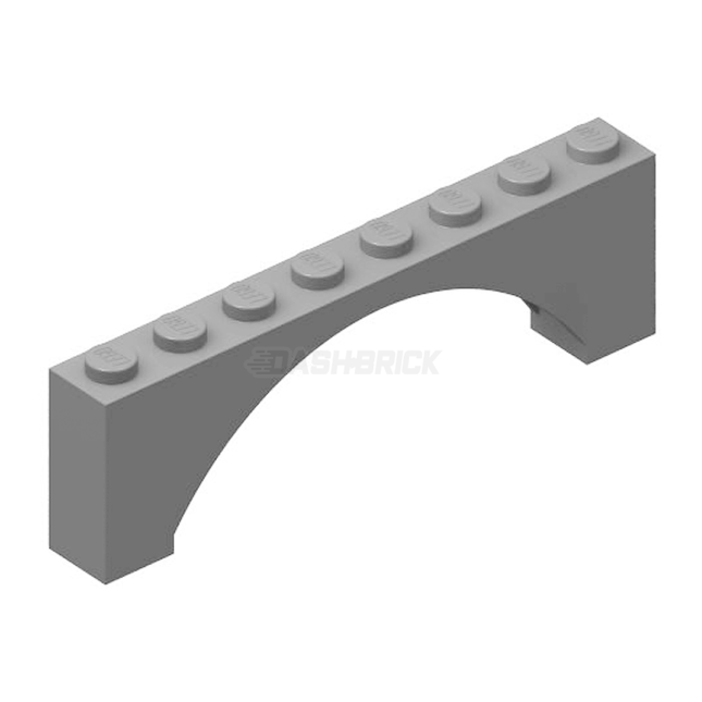 LEGO Brick, Arch 1 x 8 x 2, Light Grey [16577]