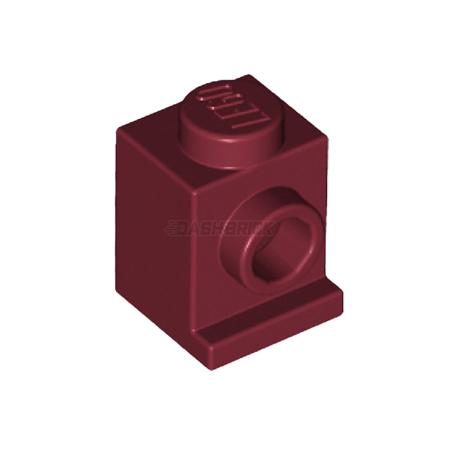 LEGO Brick, Modified 1 x 1 with Headlight, Dark Red [4070]