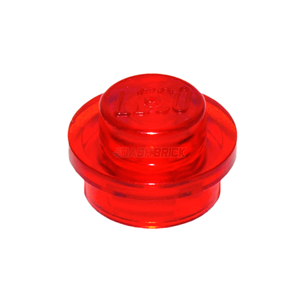 LEGO Round Plate, 1 x 1, Trans-Red [4073]