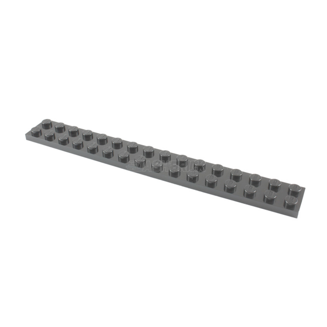 LEGO Plate 2 x 16, Dark Grey [4282] 4210796