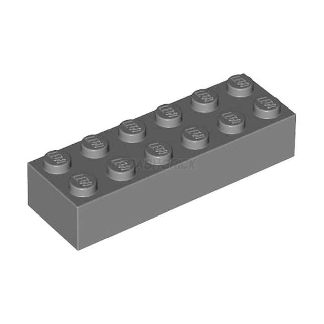 LEGO Brick 2 x 6, Dark Grey [2456] 4282819