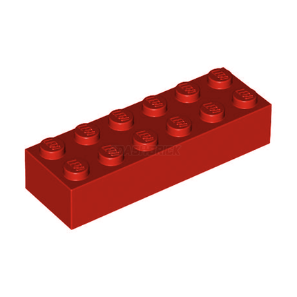LEGO Brick 2 x 6, Red [2456]