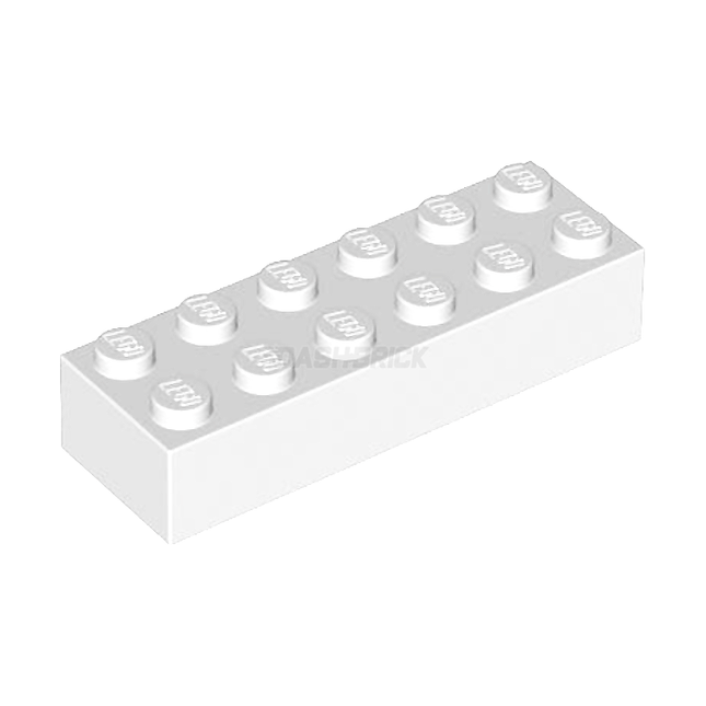 LEGO Brick 2 x 6, White [2456]