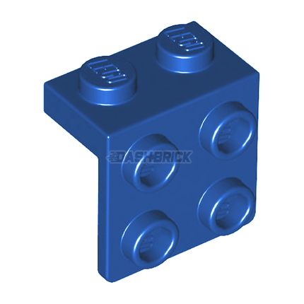 LEGO Bracket 1 x 2 - 2 x 2, Down Angle Support, Blue [44728]