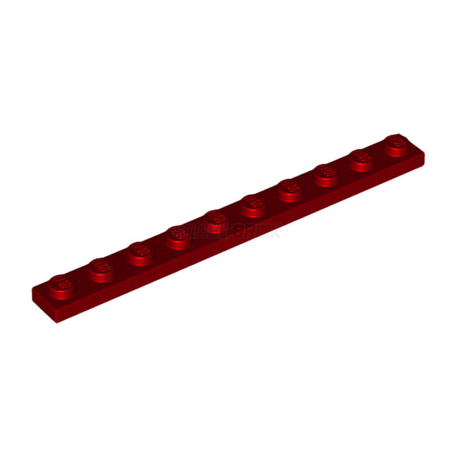 LEGO Plate 1 x 10, Dark Red [4477]