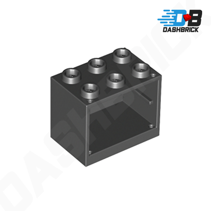 LEGO Container, Cupboard, Kitchen Bench, Storage 2 x 3 x 2, Black [4532b]