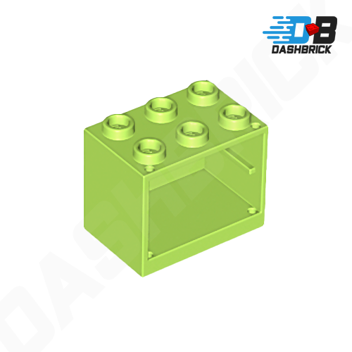 LEGO Container, Cupboard, Kitchen Bench, Storage 2 x 3 x 2, Lime [4532b]