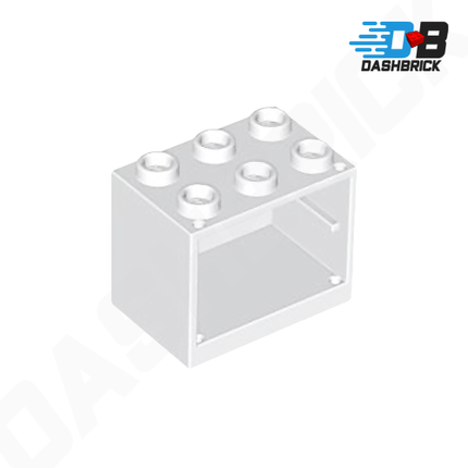 LEGO Container, Cupboard, Kitchen Bench, Storage 2 x 3 x 2, White [4532b]
