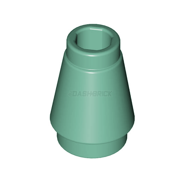 LEGO Cone 1 x 1 with Top Groove, Sand Green [4589b]