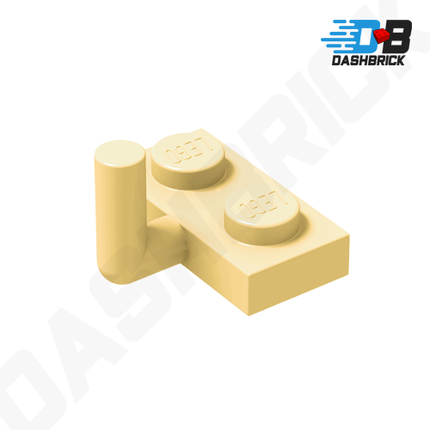 LEGO Plate, Modified 1 x 2, Bar Arm Up, Tan [4623b / 88072]