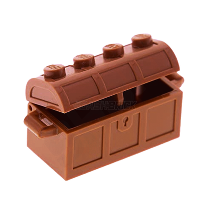 LEGO® Minifigure™ Accessory - Treasure Chest, Reddish Brown [90398]
