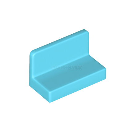 LEGO Panel 1 x 2 x 1 with Rounded Corners, Medium Azure [4865b]