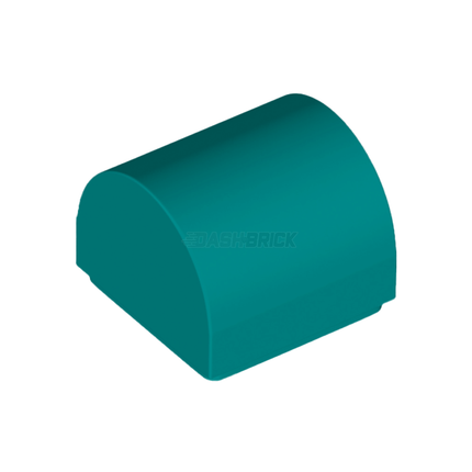 LEGO® Slope, Curved 1 x 1 x 2/3 Double, Dark Turquoise [49307]