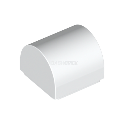 LEGO® Slope, Curved 1 x 1 x 2/3 Double, White [49307]