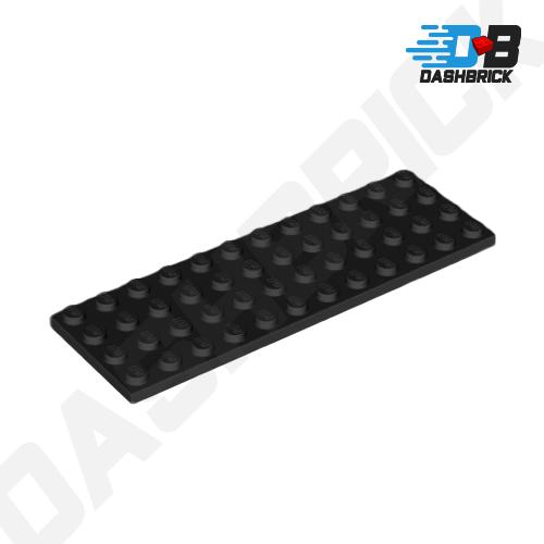 LEGO Plate 4 x 12, Black [3029]