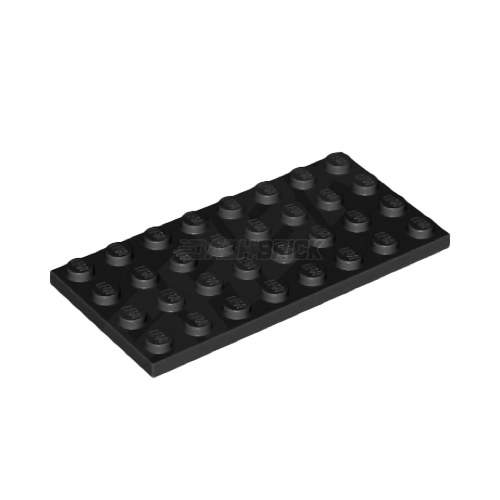 LEGO Plate 4 x 8, Black [3035] 303526