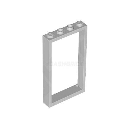 LEGO Door Frame 1 x 4 x 6, Two Holes, Light Grey [60596 / 40289]