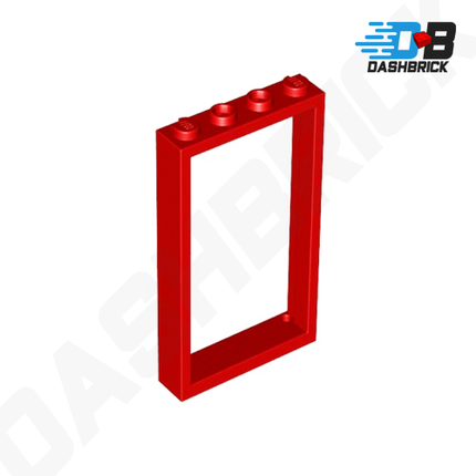 LEGO Door Frame 1 x 4 x 6, Two Holes, Red [60596 / 40289]