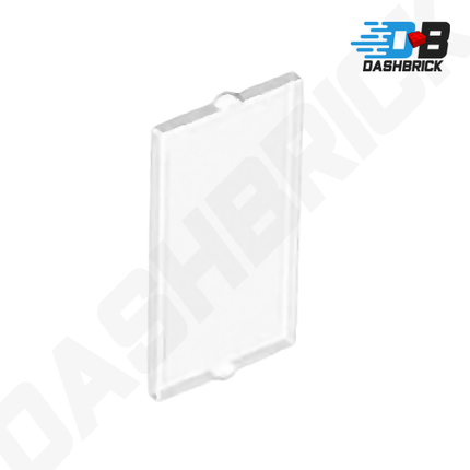 LEGO Glass for Window 1 x 2 x 3, Flat Front, Trans-Clear [60602]