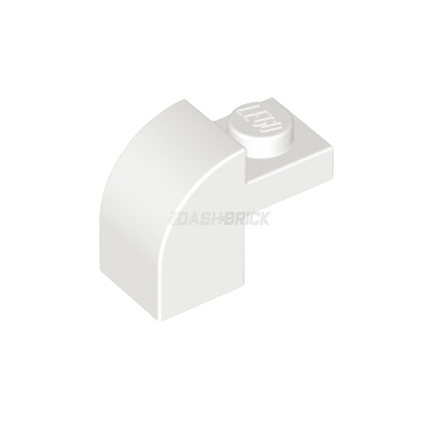 LEGO Slope, Curved Arch 2 x 1 x 1 1/3, Recessed Stud, White [6091]